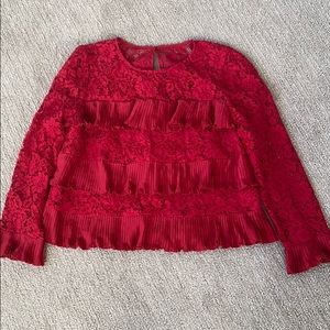 J Crew Lace Blouse